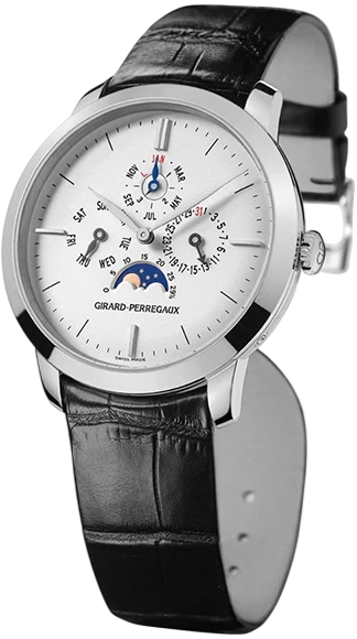 Girard-Perregaux 1966 Perpetual Calendar In White Gold