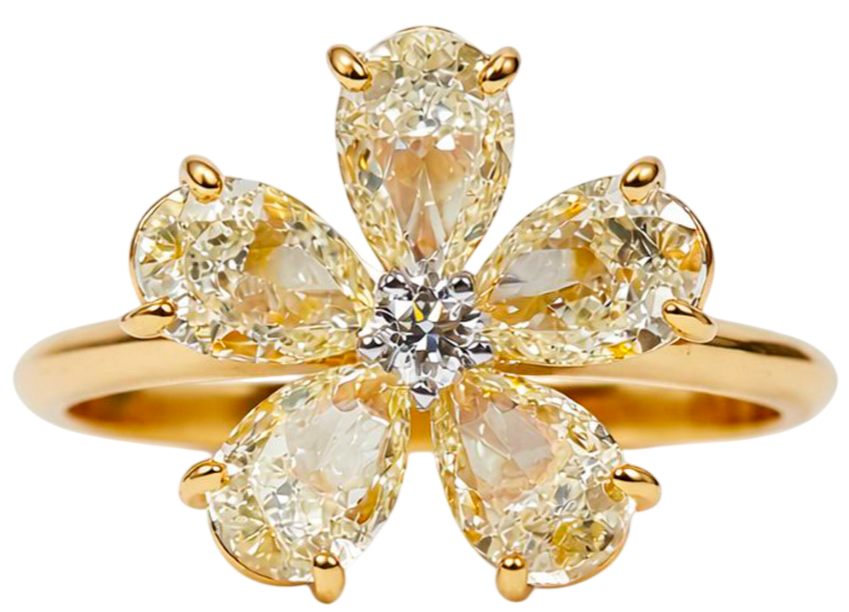 No Name Кольцо с бриллиантами 3,74 Ct.