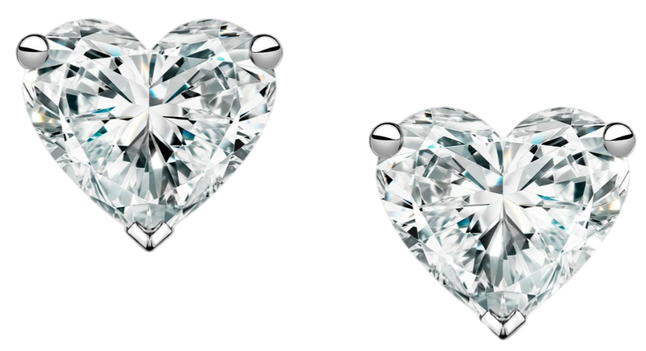 GIA Серьги 1,01/1,01 Ct. G-h/vvs2-vs1 (heart Diamonds)