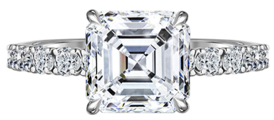 GIA Кольцо с бриллиантом 1,73 Ct. H/internally Flawless (asscher Cut)