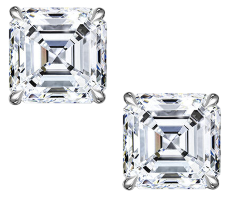 GIA Серьги 1,01/1,02 Ct. F/vs1 (asscher Cut)