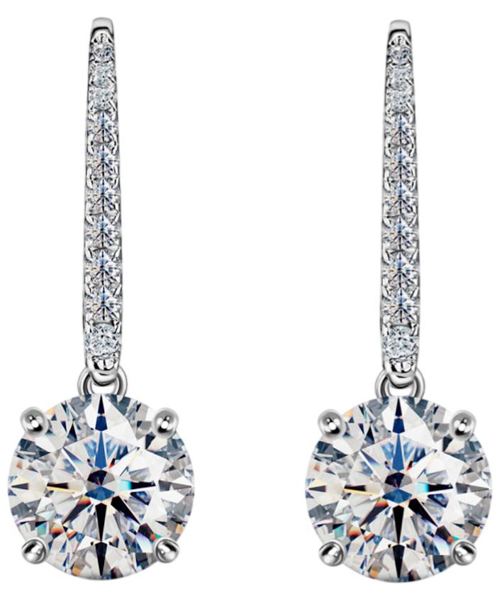 GIA Серьги 0,77/0,77 Ct. F/vvs (3 Excellent)