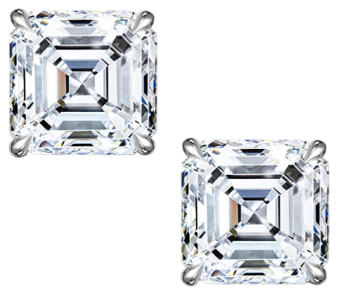 GIA Серьги 1,00/1,01 Ct. D/vs2 (asscher Cut)