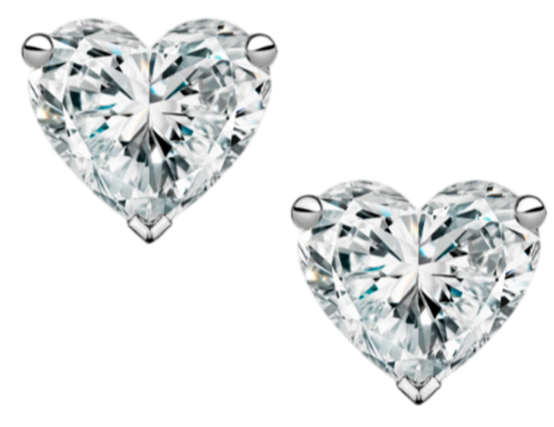 GIA Серьги 0,77/0,77 Ct. E-f/vs2 "heart Diamonds"