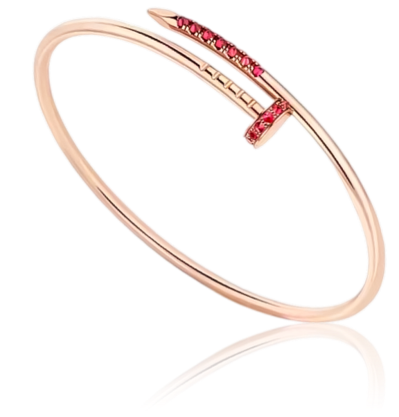 Браслет Cartier JUSTE UN CLOU BRACELET SMALL MODEL RUBIES B6092517