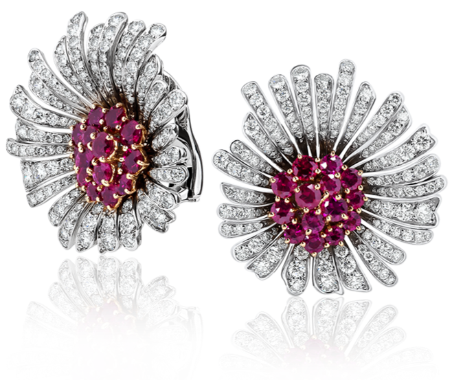Серьги Van Cleef & Arpels коллекция DAISY FLOWER vcara09500