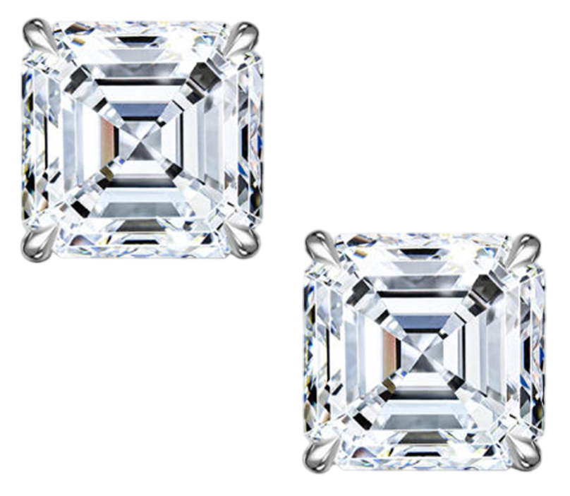 GIA Серьги 0,70/0,70 Ct. F/vs1 (asscher Cut)