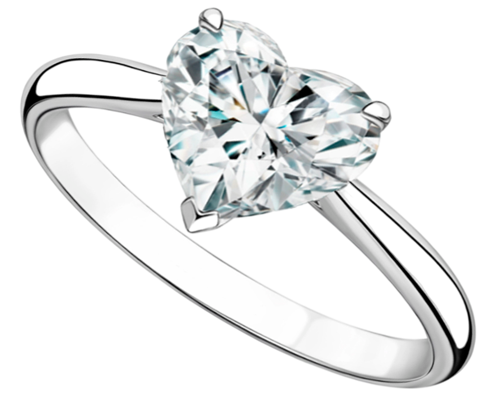 GIA Кольцо 1,62 Ct. I/vs2 (heart Diamond)