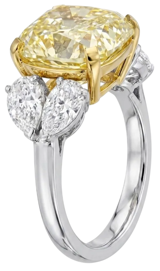 Кольцо No Name White Gold Diamonds Ring 3.9 ct