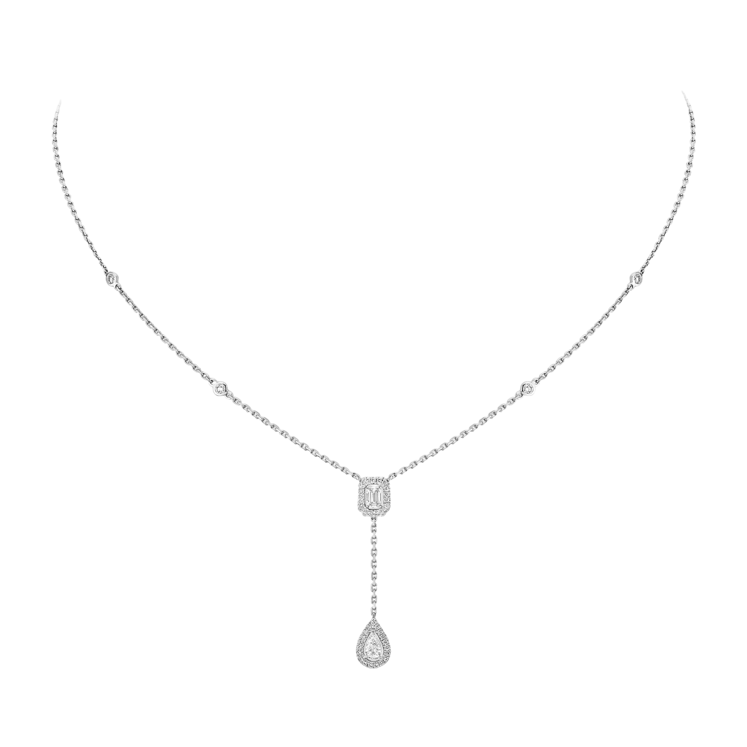 My Twin tie necklace 2x 0.10ct