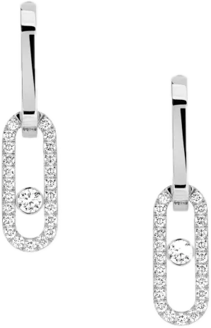 Серьги Messika MOVE LINK White Gold Diamond Earrings 12469-WG (id 38779)