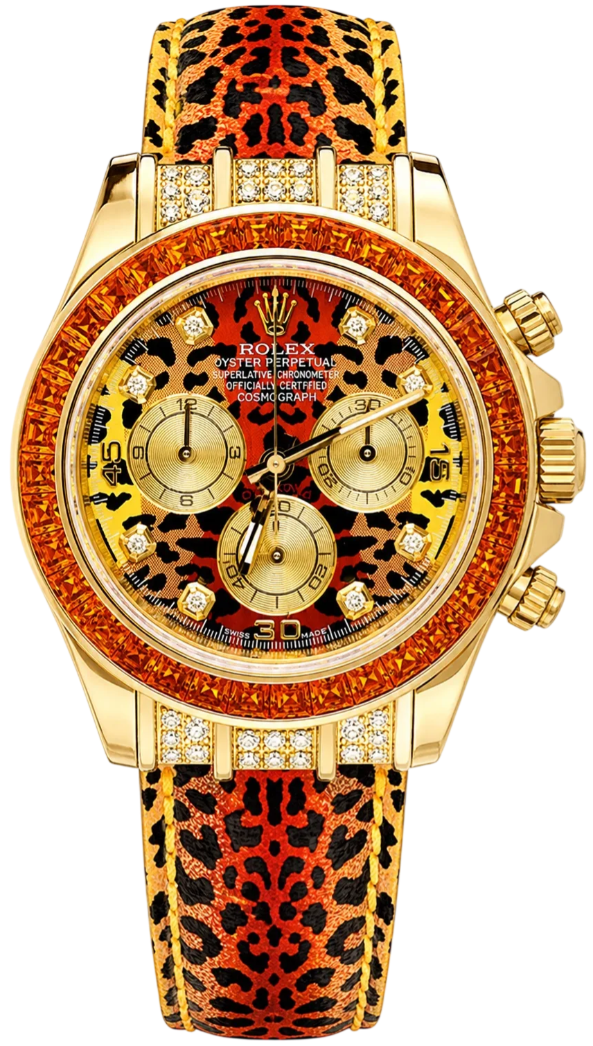 Часы Rolex Daytona Cosmograph 40mm Yellow Gold Custom Часы Rolex Daytona Cosmograph 40mm Yellow Gold Custom