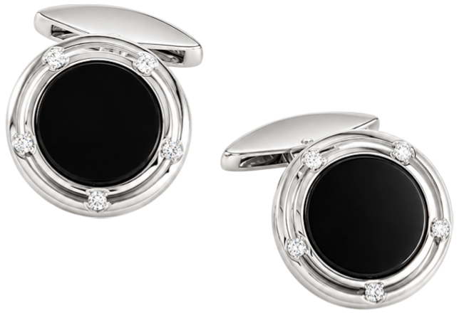 Запонки Damiani D.Side White Gold