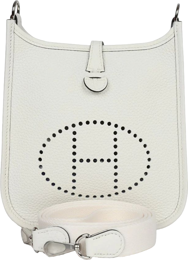 Hermes Evelyne TPM New White Maurice Palladium Hardware