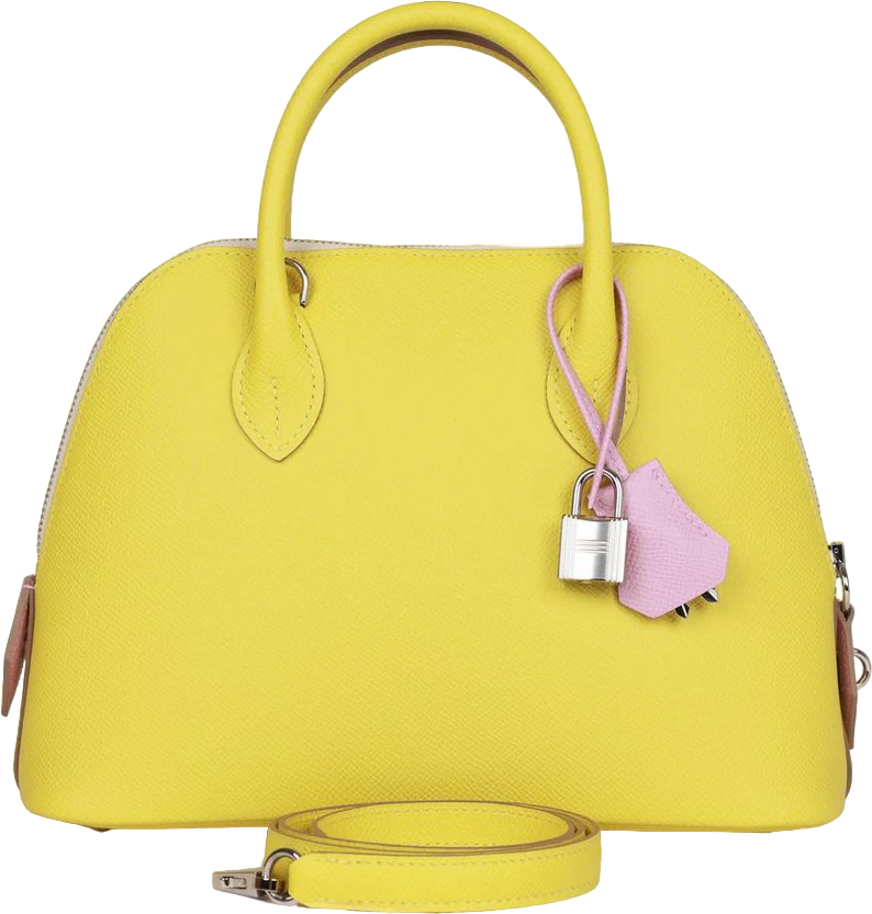 Hermes 1923 Bolide 25 Tricolor Lime, Mauve Sylvestre, and Nata Epsom Palladium Hardware Hermes 1923 Bolide 25 Tricolor Lime, Mauve Sylvestre, and Nata Epsom Palladium Hardware