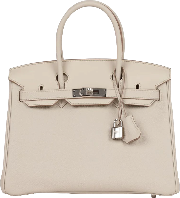 Hermes 3 En 1 Birkin 30 Beton Togo and Swift Palladium Hardware