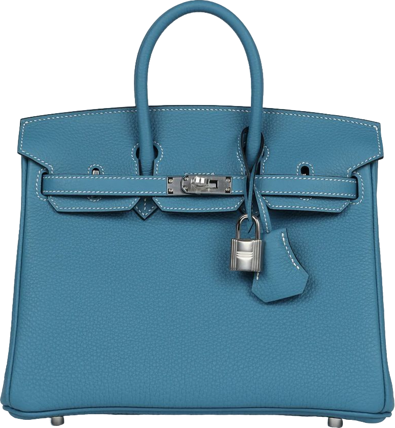 Hermes Birkin 25 Blue Jean Togo Palladium Hardware Hermes Birkin 25 Blue Jean Togo Palladium Hardware
