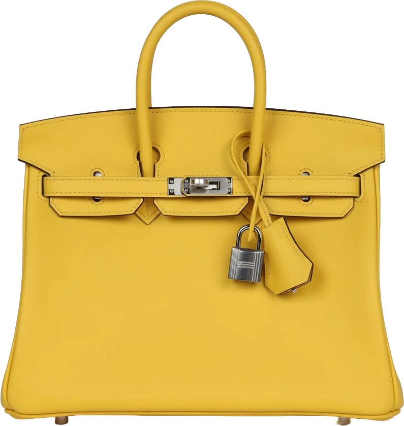 Hermes Birkin 25 Jaune de Naples Swift Palladium Hardware