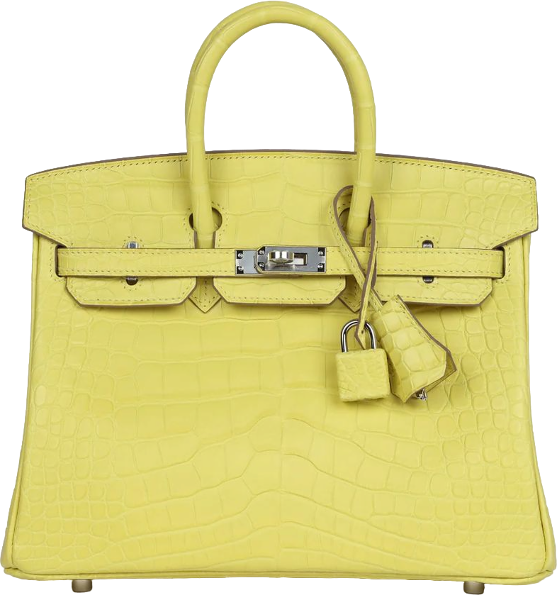Hermes Birkin 25 Lime Matte Alligator Palladium Hardware Hermes Birkin 25 Lime Matte Alligator Palladium Hardware