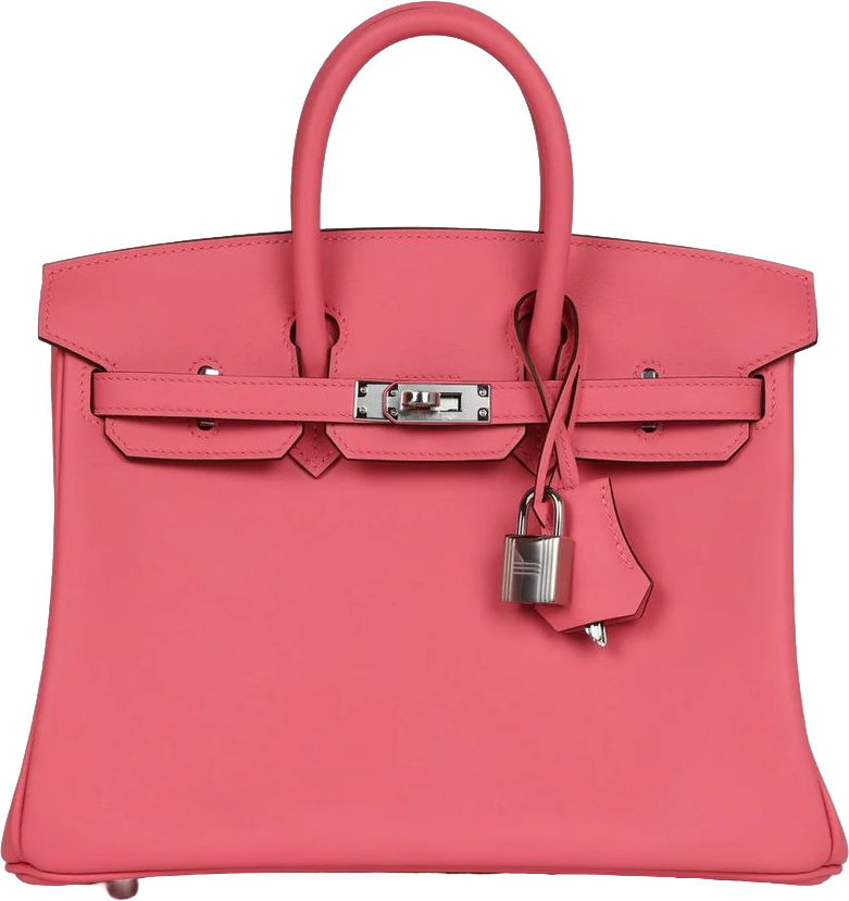 Hermes Birkin 25 Rose Azalee Swift Palladium Hardware Hermes Birkin 25 Rose Azalee Swift Palladium Hardware
