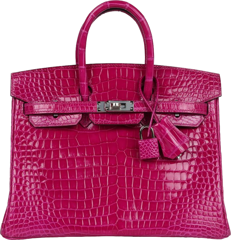 Hermes Birkin 25 Rose Sheherazade Shiny Porosus Crocodile Palladium Hardware Hermes Birkin 25 Rose Sheherazade Shiny Porosus Crocodile Palladium Hardware