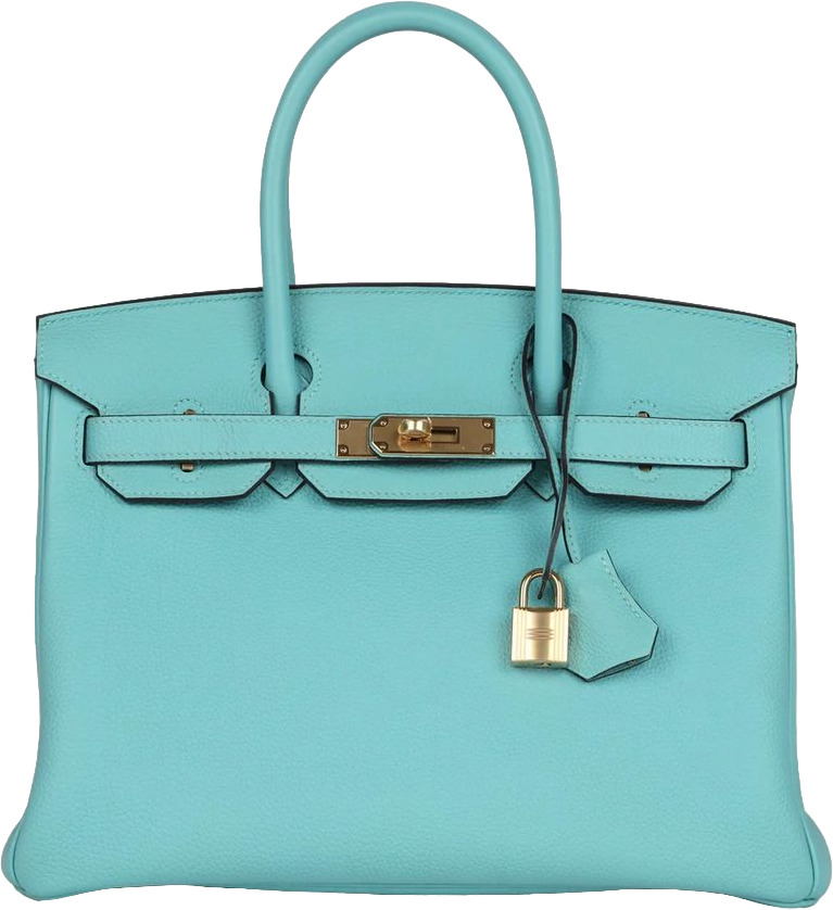 Hermes Birkin 30 Bleu Atoll Togo Gold Hardware Hermes Birkin 30 Bleu Atoll Togo Gold Hardware