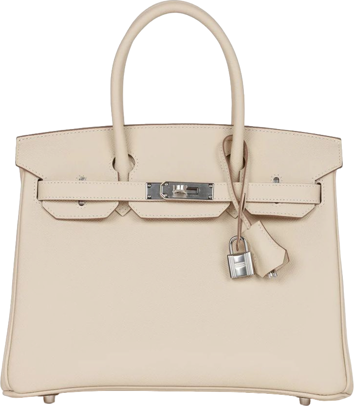 Hermes Birkin 30 Craie Epsom Palladium Hardware