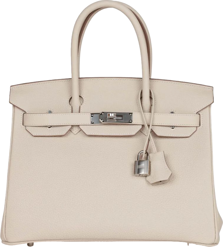 Hermes Birkin 30 Craie Togo Palladium Hardware