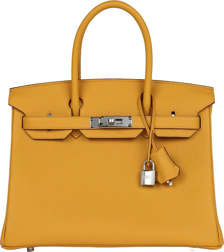Hermes Birkin 30 Jaune Ambre Togo Palladium Hardware