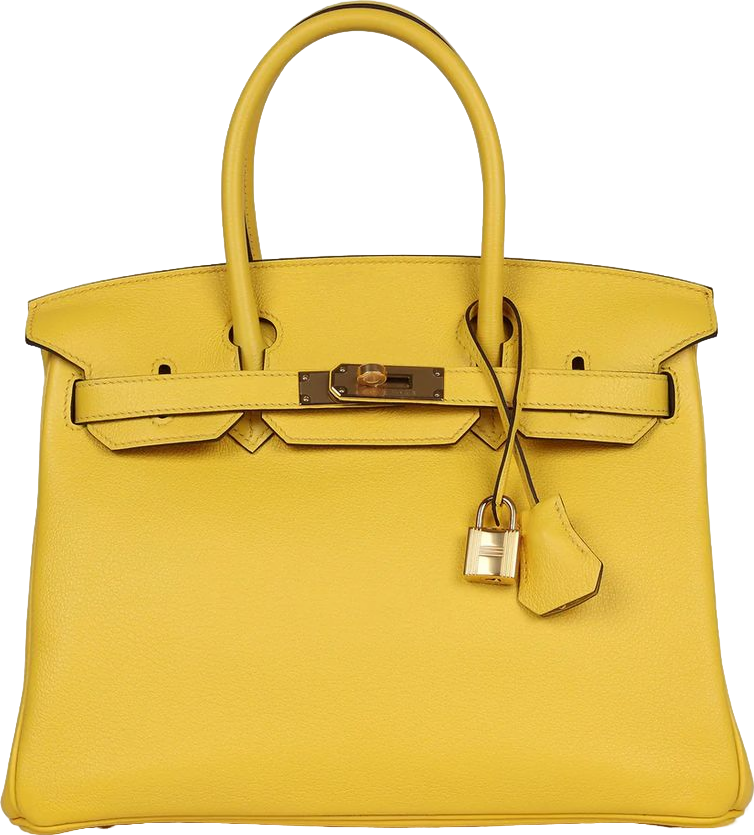 Hermes Birkin 30 Jaune de Naples Novillo Gold Hardware