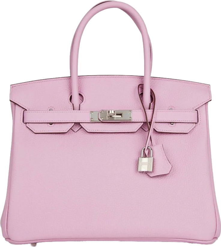 Hermes Birkin 30 Mauve Sylvestre Clemence Palladium Hardware