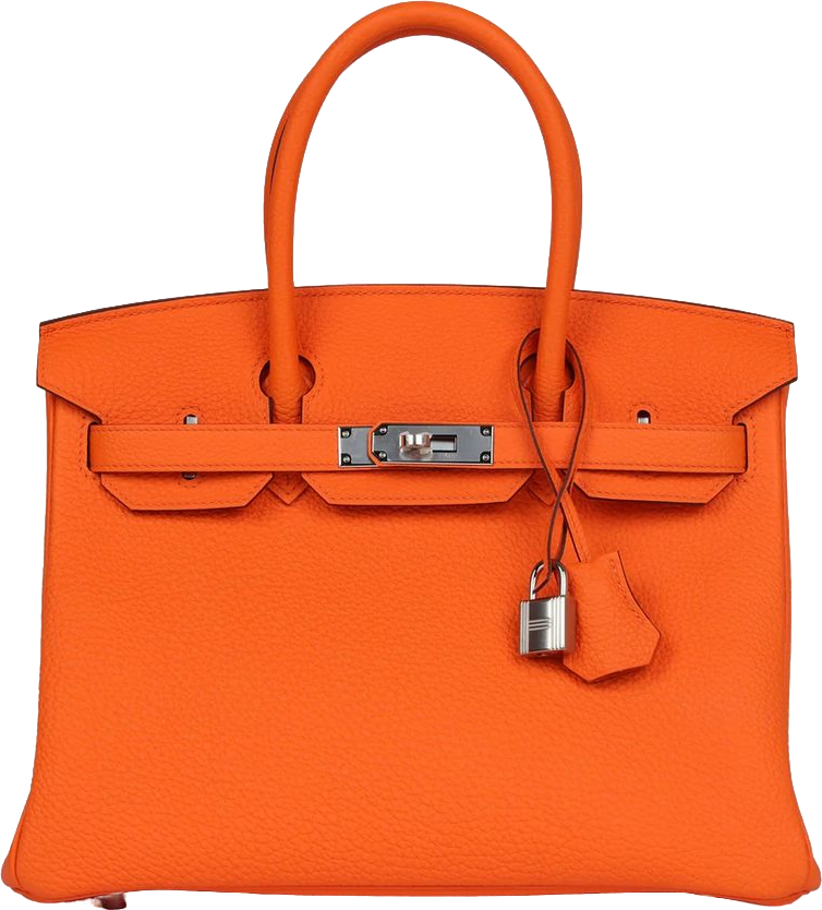 Hermes Birkin 30 Orange Minium Togo Palladium Hardware
