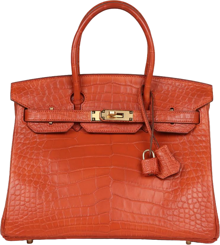 Hermes Birkin 30 Sanguine Matte Alligator Gold Hardware Hermes Birkin 30 Sanguine Matte Alligator Gold Hardware