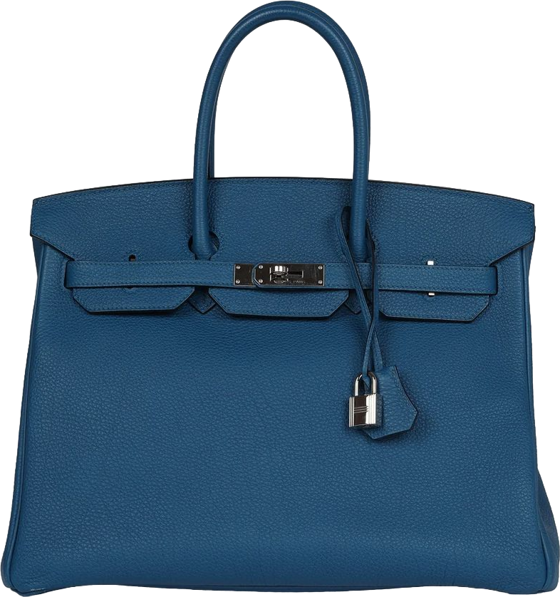 Hermes Birkin 35 Bleu de Galice Togo Palladium Hardware Hermes Birkin 35 Bleu de Galice Togo Palladium Hardware