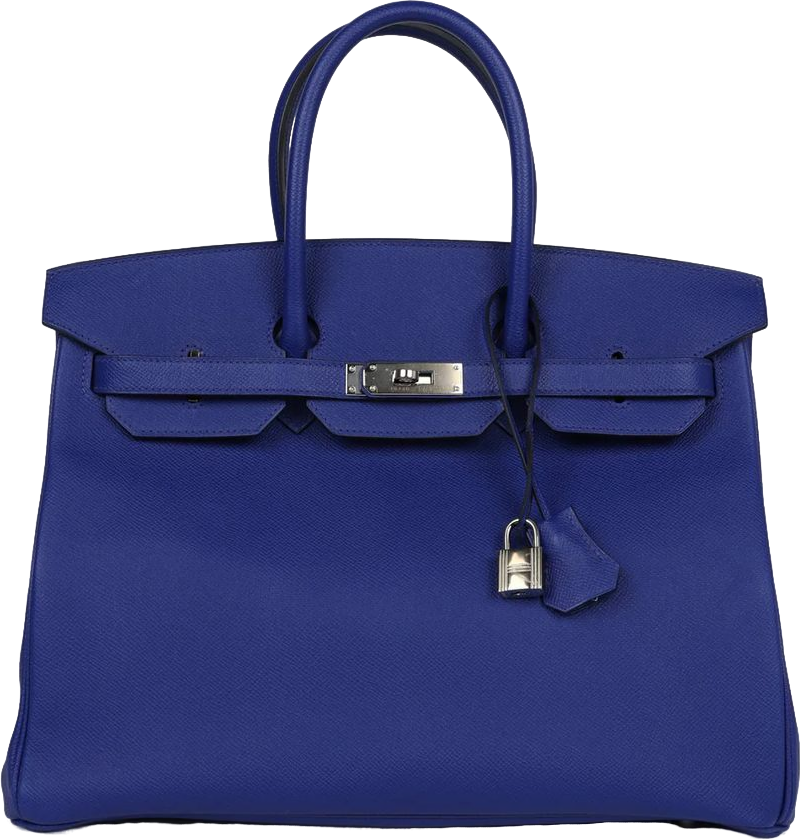 Hermes Birkin 35 Bleu Electric Epsom Palladium Hardware