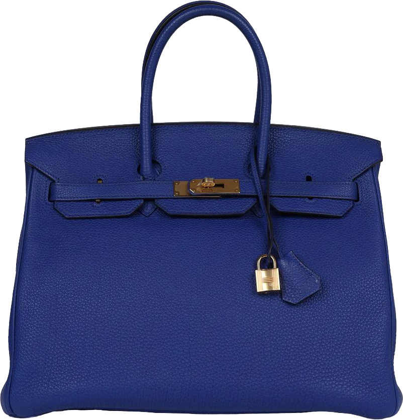 Hermes Birkin 35 Bleu Electric Togo Gold Hardware Hermes Birkin 35 Bleu Electric Togo Gold Hardware
