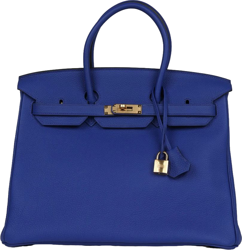 Hermes Birkin 35 Bleu Electric Togo Gold Hardware Hermes Birkin 35 Bleu Electric Togo Gold Hardware