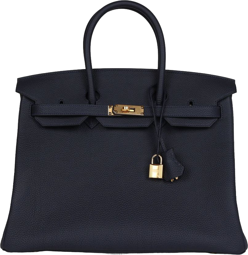 Hermes Birkin 35 Bleu Nuit Togo Gold Hardware Hermes Birkin 35 Bleu Nuit Togo Gold Hardware