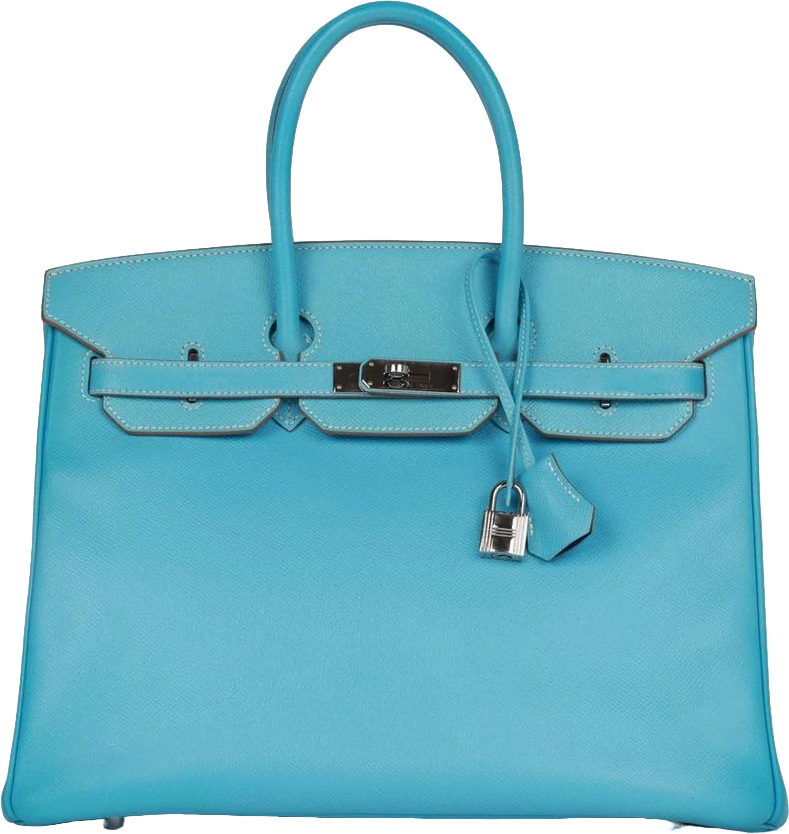 Hermes Birkin 35 Celeste Candy Epsom Palladium Hardware