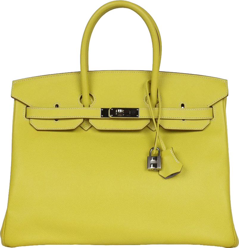 Hermes Birkin 35 Lime Candy Epsom Palladium Hardware Hermes Birkin 35 Lime Candy Epsom Palladium Hardware