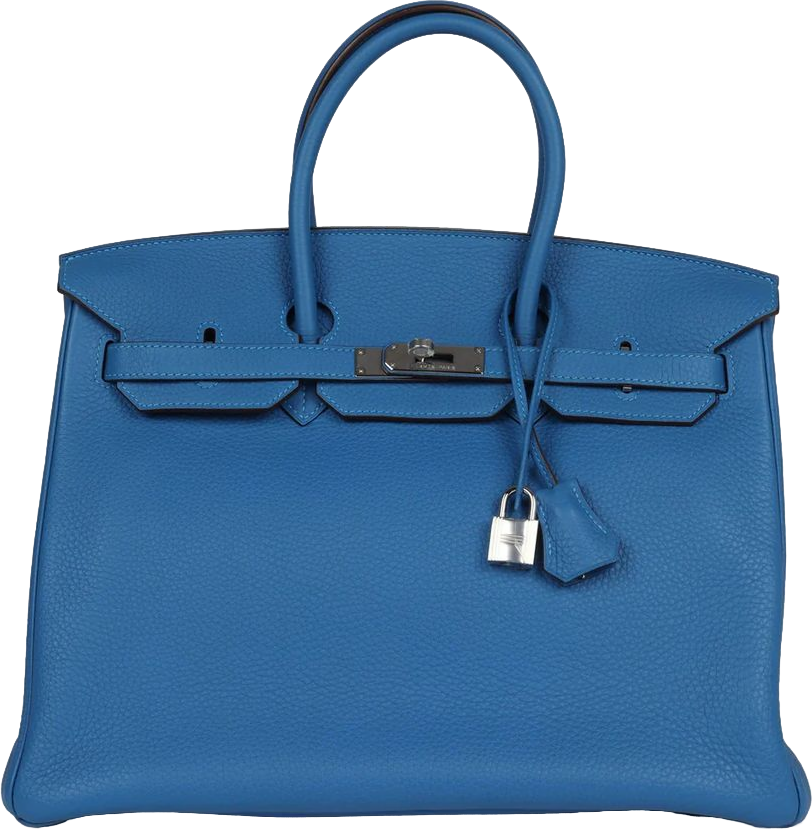 Hermes Birkin 35 Mykonos Clemence Palladium Hardware Hermes Birkin 35 Mykonos Clemence Palladium Hardware