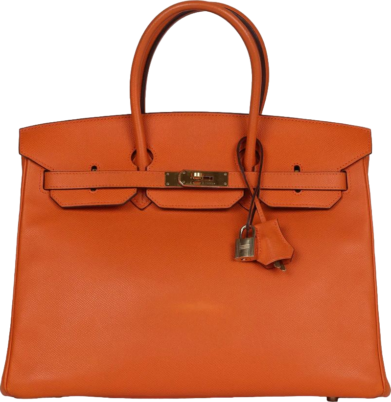 Hermes Birkin 35 Orange Epsom Gold Hardware Hermes Birkin 35 Orange Epsom Gold Hardware
