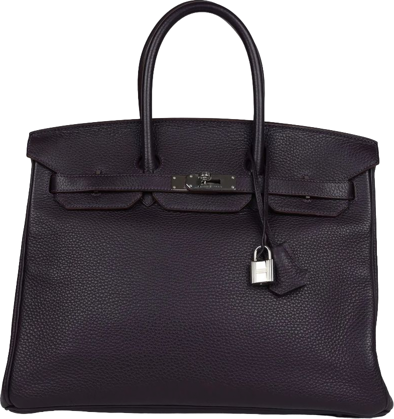 Hermes Birkin 35 Raisin Clemence Palladium Hardware Hermes Birkin 35 Raisin Clemence Palladium Hardware