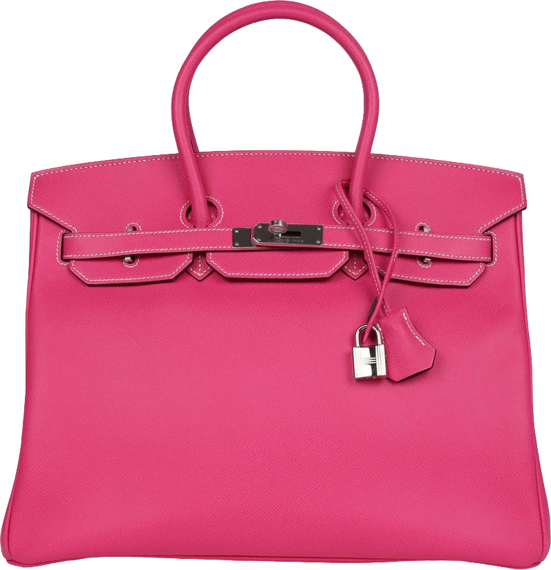 Hermes Birkin 35 Rose Tyrien Candy Epsom Palladium Hardware