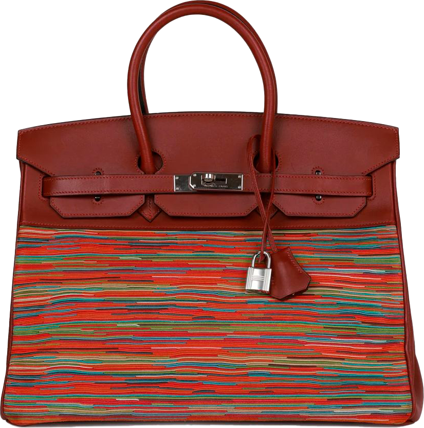 Hermes Birkin 35 Vibrato Rouge H Boxcalf Palladium Hardware