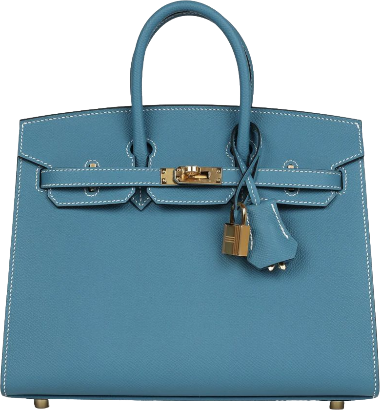 Hermes Birkin Sellier 25 Blue Jean Epsom Gold Hardware Hermes Birkin Sellier 25 Blue Jean Epsom Gold Hardware