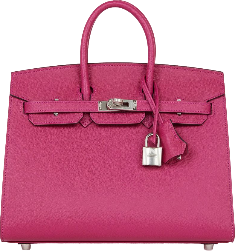 Hermes Birkin Sellier 25 Rose Pourpre Veau Madame Palladium Hardware