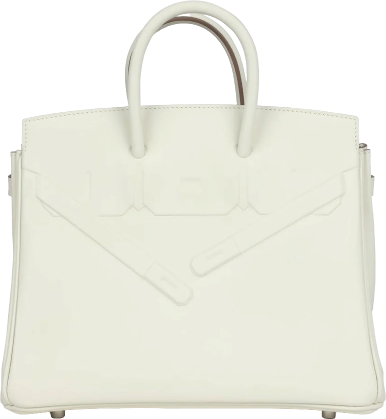 Hermes Birkin Shadow 25 Mushroom Swift Palladium Hardware Hermes Birkin Shadow 25 Mushroom Swift Palladium Hardware