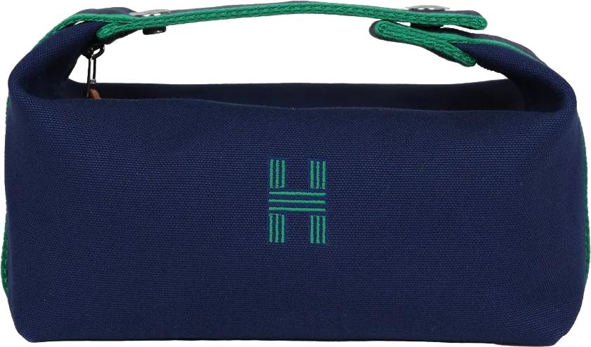 Hermes Bride-A-Brac PM Marine Canvas Palladium Hardware Hermes Bride-A-Brac PM Marine Canvas Palladium Hardware
