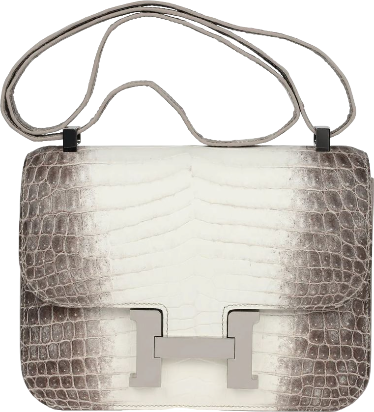 Hermes Constance 1-24 Himalaya Matte Niloticus Crocodile Palladium Hardware
